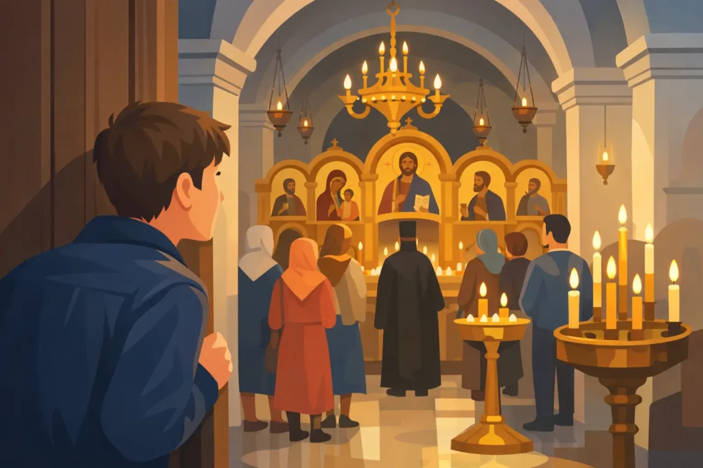 visiting an Orthodox church