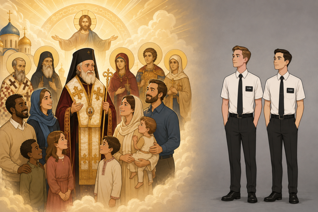 Orthodox theology compared to Mormon Latter Day Saints LDS