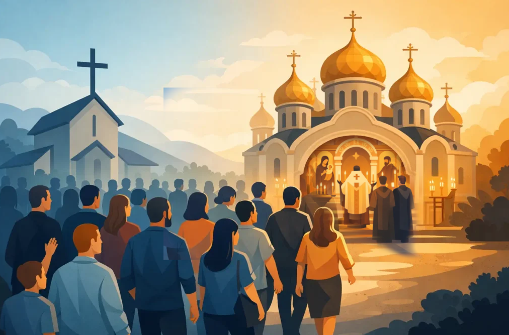 transitioning from western christianity to orthodox