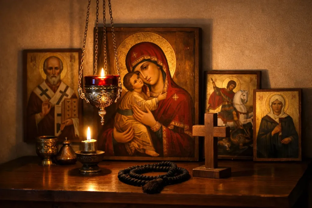 Orthodox Home Altar Prayer Corner