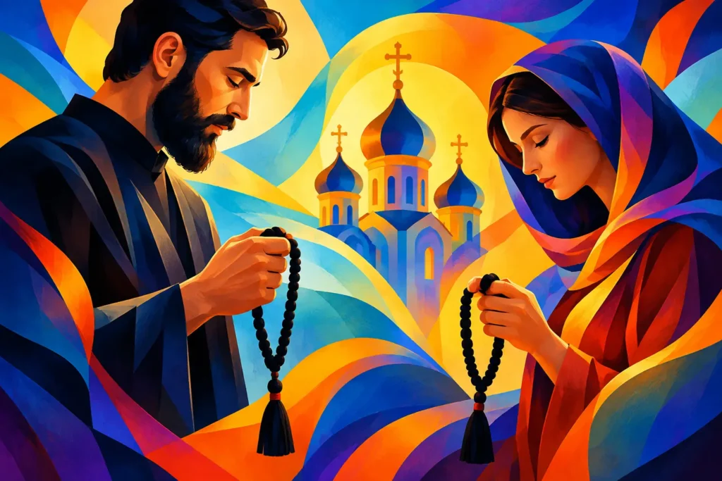 Learn how to use a prayer rope in Orthodox prayer with the Jesus Prayer, a simple daily rule, common mistakes, and guidance for a faithful beginning now.