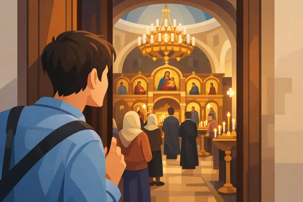 Church visitor guide