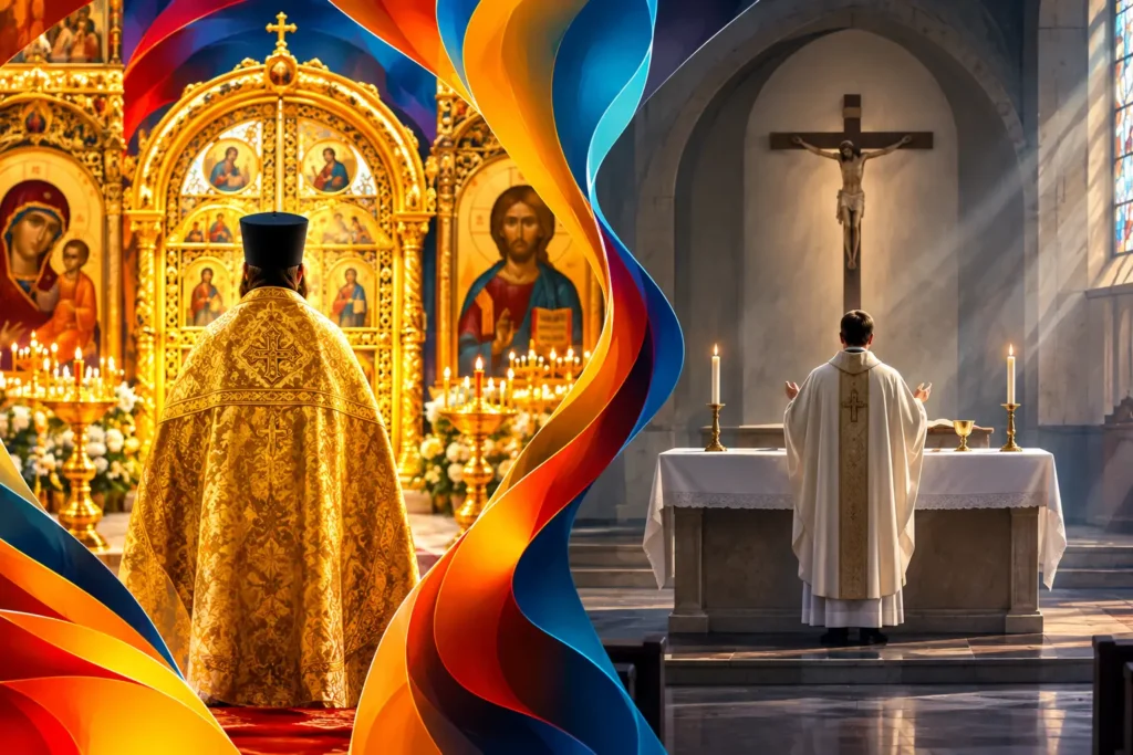 Orthodox Divine Liturgy versus Catholic Mass