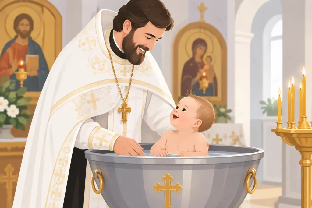 Orthodox infant baptism for parents